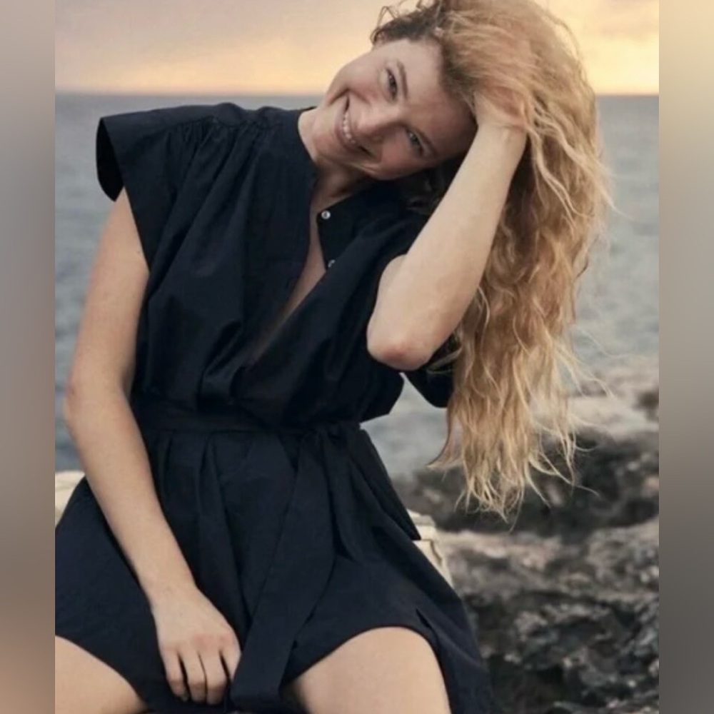 Doen Alvina Black Mini Dress